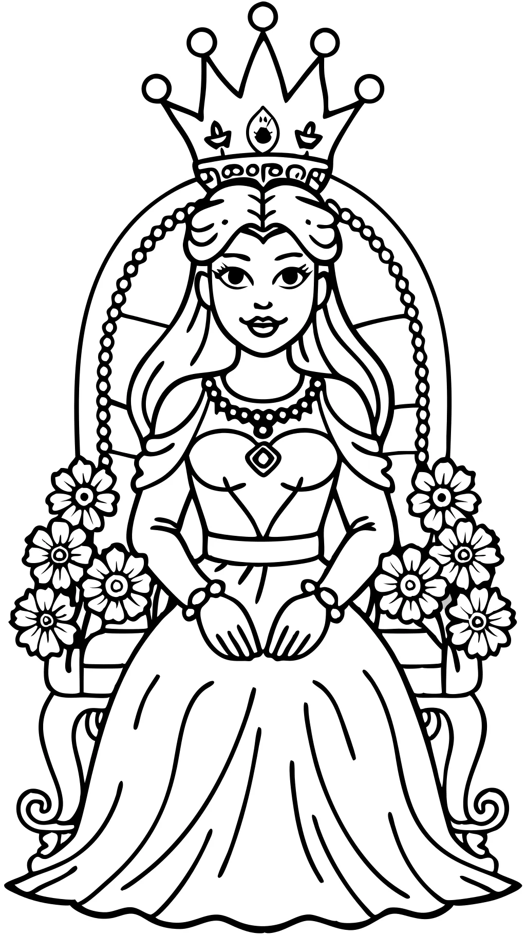 queen coloring pages